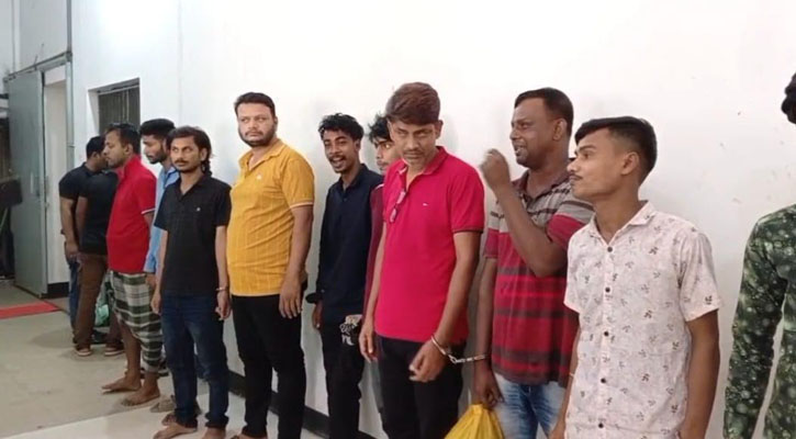 আশুলিয়ায় ১০ চাঁদাবাজ গ্রেপ্তার